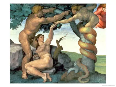 Fall of Man Michelangelo